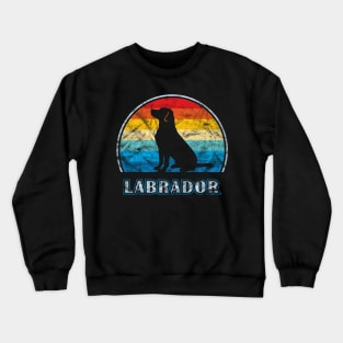 Labrador Retriever Vintage Design Dog Crewneck Sweatshirt